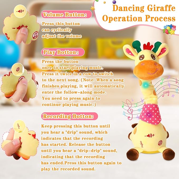 Dancing Talking Giraffe Toy