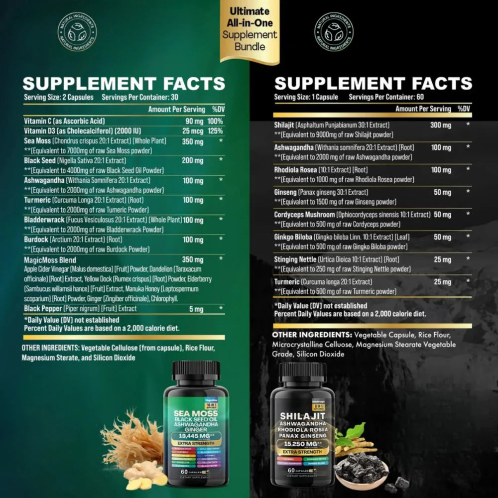 Shilajit & Sea Moss Bundle