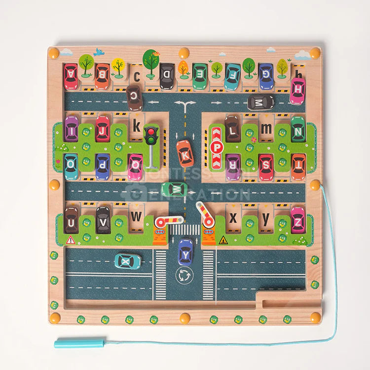 Alphabet Parking Maze