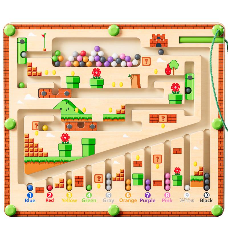Montessori Magnetic Rolling Maze For Kids