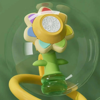 Sunflower Shaped Portable Electric Bubble Maker Toy