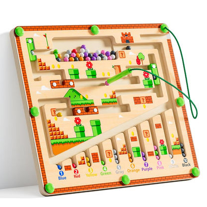 Montessori Magnetic Rolling Maze For Kids