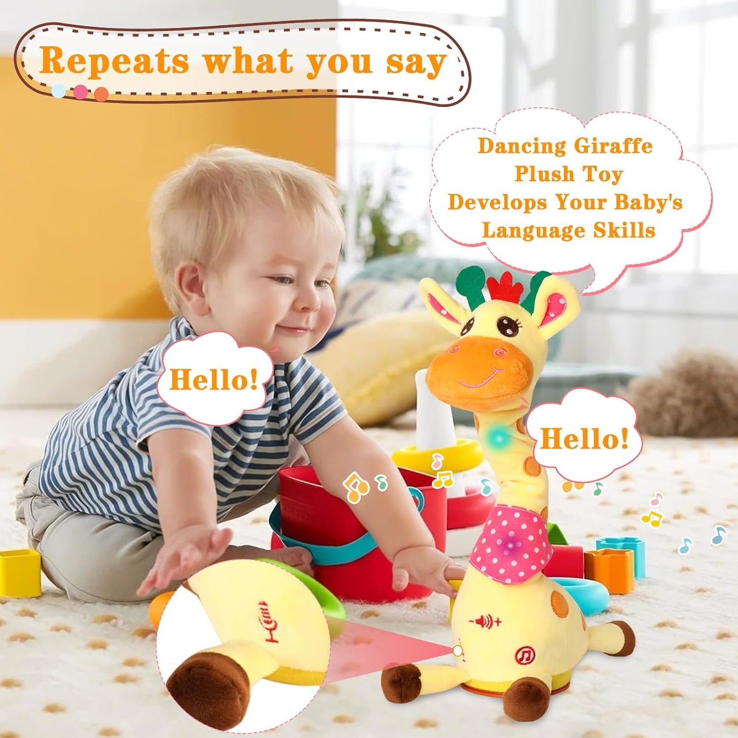 Dancing Talking Giraffe Toy