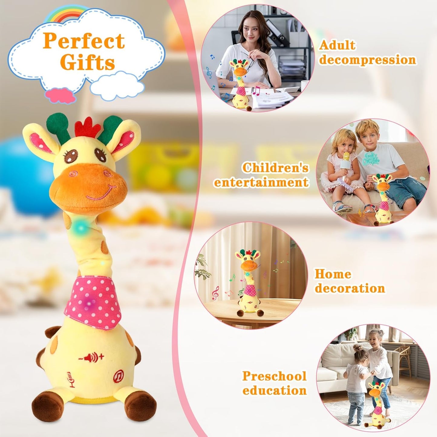 Dancing Talking Giraffe Toy