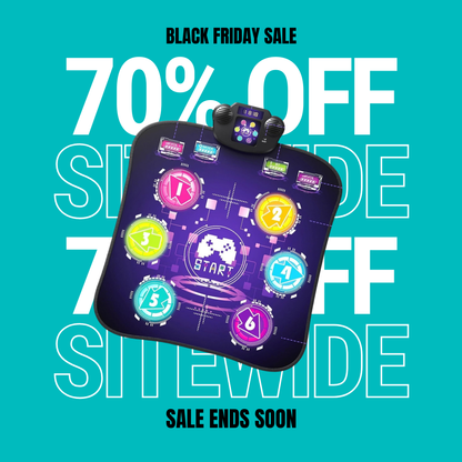 Dance Mat, Dance Pad with Touch Sensitive Light Up LED & 5 Modes Game