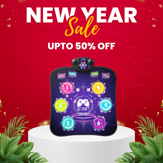 Dance Mat, Dance Pad with Touch Sensitive Light Up LED & 5 Modes Game