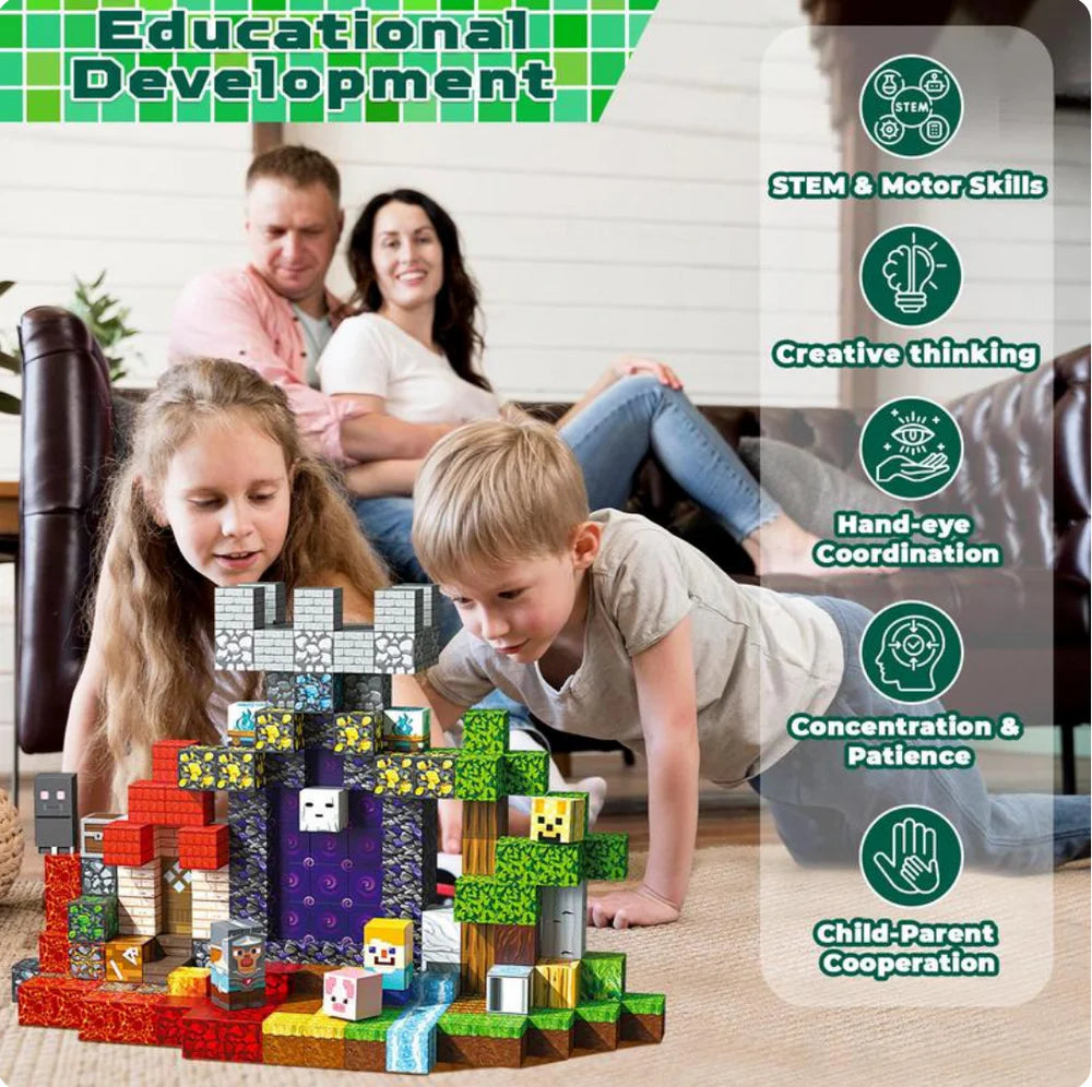 Magnetic Imagination Blocks for Kids