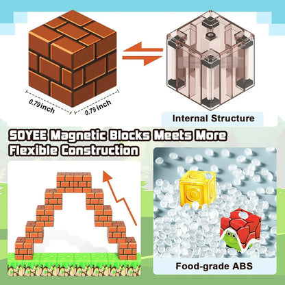 Magnetic Imagination Blocks for Kids