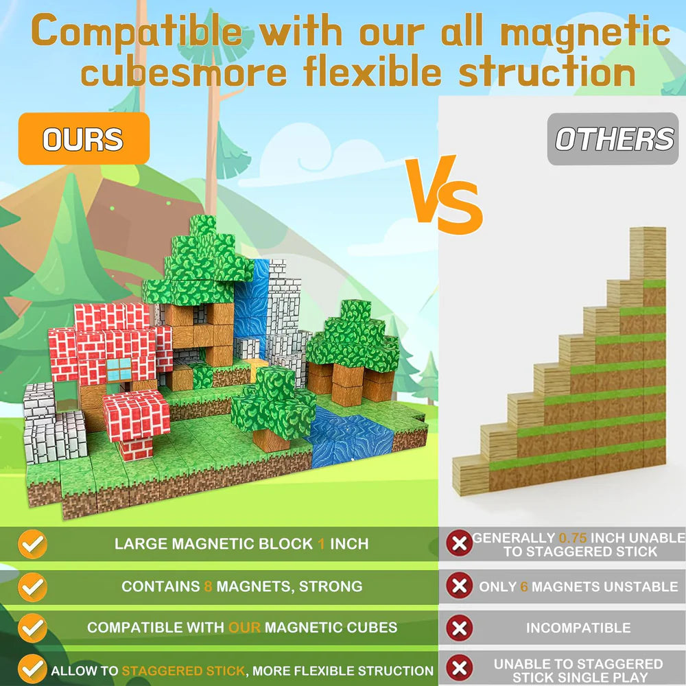 Magnetic Imagination Blocks for Kids