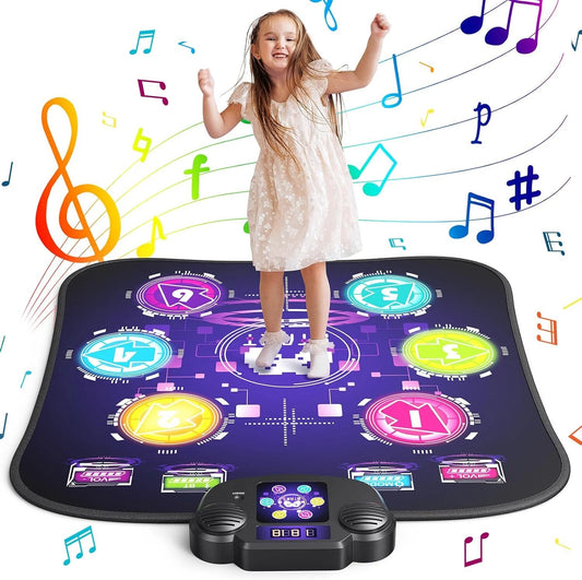 Dance Mat, Dance Pad with Touch Sensitive Light Up LED & 5 Modes Game